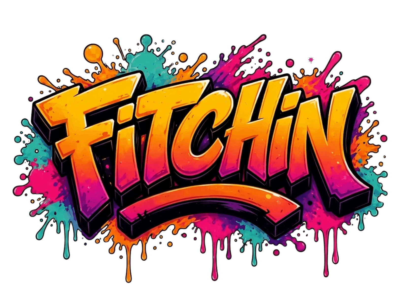 Fitchin Automotive — Coshocton Ohio graffiti-style wordmark